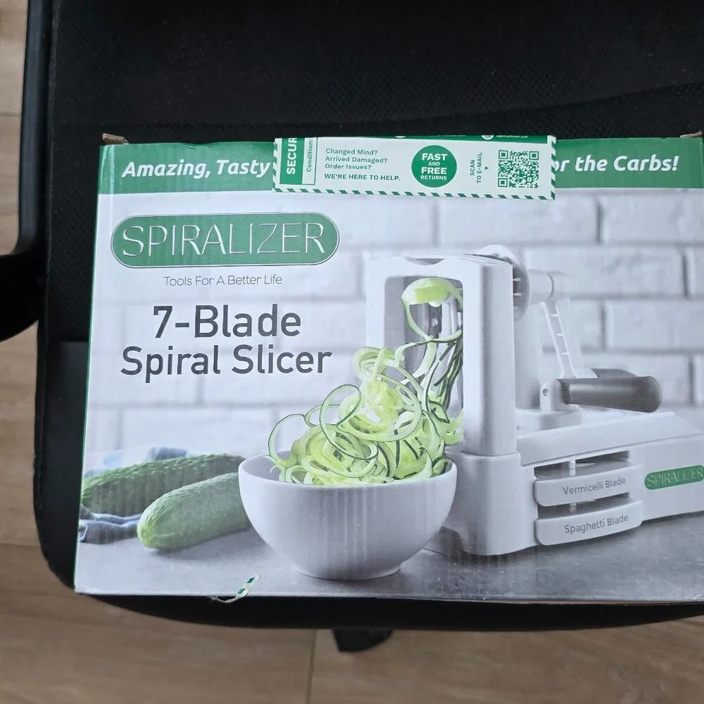 Spiralizer 7 Blade Vegetable Spiral Slicer Keto No Carb Low Carb In Box
